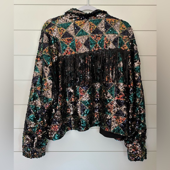 Miss Me geometric sequin fridge jacket - Picture 8 of 8